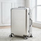 Aluminum Frame Luxury Travel Suitcase – Heavy Duty Hard Shell Trunk with TSA Lock